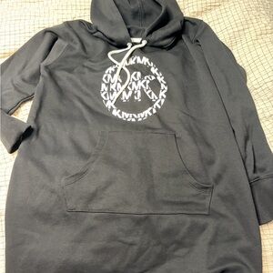 Michael Kors Black Hoodie Dress